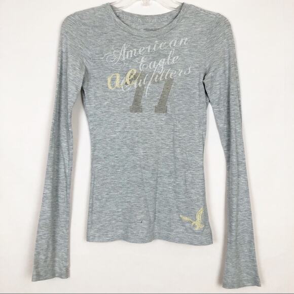 American Eagle V-Neck Long Sleeve Tee Size XS - Picture 1 of 6